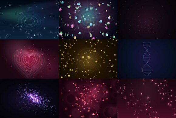 4K YouTube Particles Backdrop for Cutter