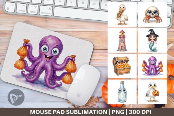 Creepy Coastal Summer Mouse Pad PNG: A Strategic Addition to Your Workspace