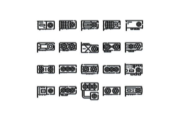 Graphic Processing Unit Icons Creating a Comprehensive Collection for Tech Enthusiasts