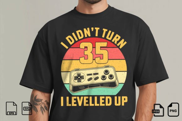 I Leveled Up 35 Gamer Shirt