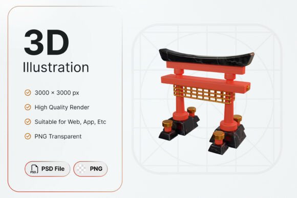Japanese Gate Icon: A Cultural Design Treasure