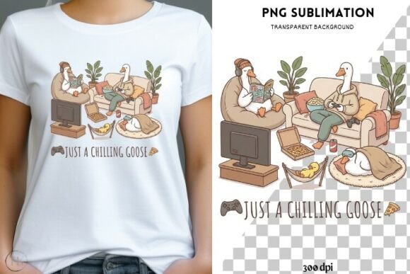 Just a Chilling Goose PNG Cozy Goose: A Must-Have for Cozy Vibes and Creative Projects