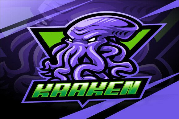 Kraken Esport Mascot Logo Design
