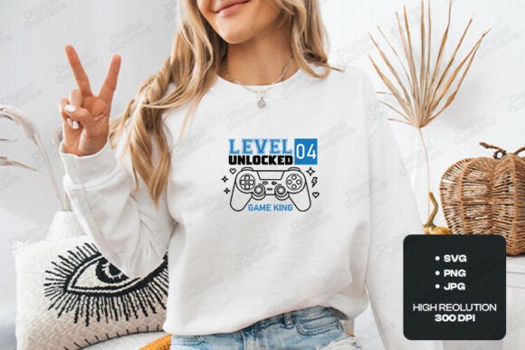 Level Four Unlocked Gamer Birthday