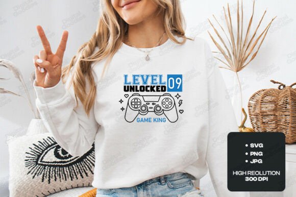 Level Nine Unlocked Gamer Birthday