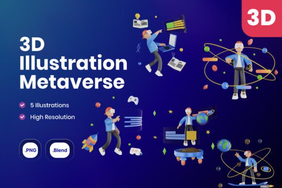 Metaverse 3D Icons: A Gateway to Immersive Digital Experiences
