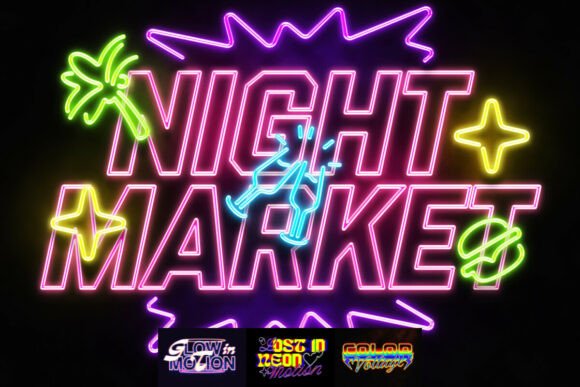Neon Heatmap Text Effect for Bold and Vibrant Designs