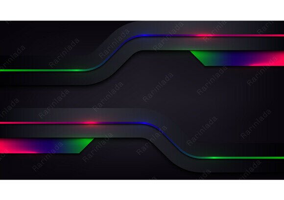 Neon Light Abstract Header Background