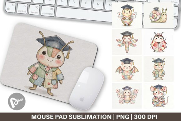 Patchwork Garden Graduate Mouse Pad: A Stylish and Functional Addition to Your Workspace