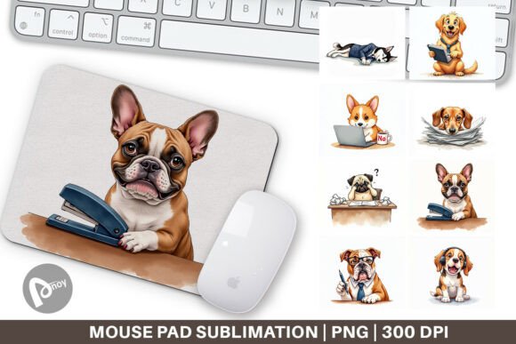Sarcastic Office Dog Mouse Pad