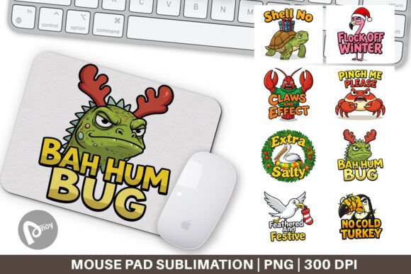 Sarcastic Tropical Holiday Mouse Pad PNG