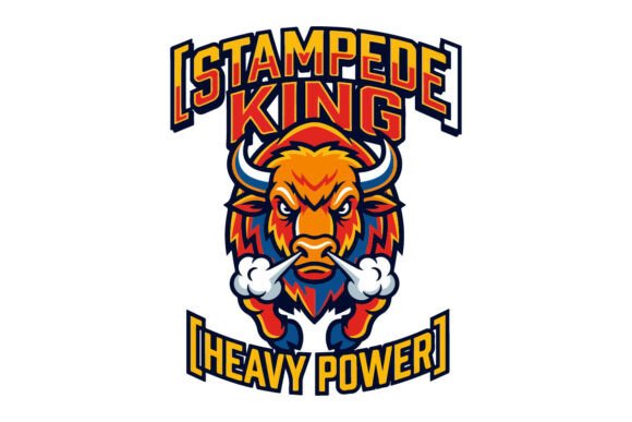 Stampede K Heavy Power Bull Mascot Logo: A Symbol of Unstoppable Force
