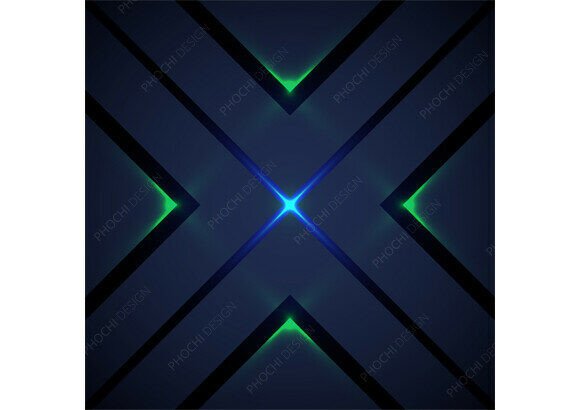 Utristic X Pattern Neon Light Lines