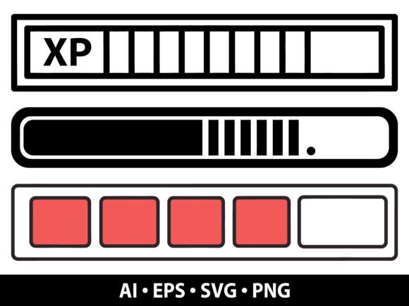 XP Bar SVG Bundle
